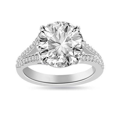 4.67 Ct Shenoa ‘Signature’ Diamond Engagement Ring in Platinum