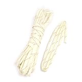 uxcell　電気絶縁パイプ　グラスファイバー絶縁スリーブ　グラスファイバー製　ベージュ　ワイヤーケーブル　10個入り