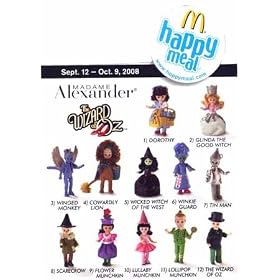 2008 Mcdonalds Madame Alexander Wizard of Oz Dolls Set Of 12 Figure by Wizard of Oz