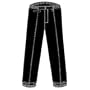 BALMY WOMEN SKI PANT LG BLACK