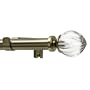 Levolor Fluted Acrylic Rod Set, Burnished Brass, 3/4-Inch Diameter, 36 to 66-Inch Width