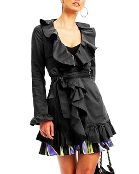 bebe.com : Ruffle Trim Trench from bebe.com