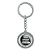 Five Tenets of Taekwondo Spinning Round Metal Key Chain Keychain Ring