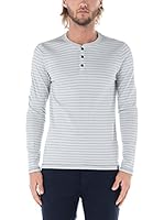 Nike Hurley Camiseta Manga Larga Dri-Fit Shorebreak Henley (Gris Claro)