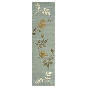 Safavieh Soho Collection Soh313a Handmade Light Blue New Zealand Wool Area Runner
