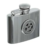 Review Sterling & Classic SC670 / Celtic Pentagram 2oz Stainless Steel Hip Flask