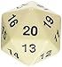 Koplow 14799 D20 Single 55 mm Countdown Ivory Bagged by Koplow Games