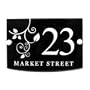 House Sign / Address Plaque Modern with Door Number