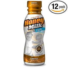 Athletes Honey Milk Coffee Light, 11.5-Ounce Bottles (Pack of 12) by Athletes Honey Milk