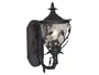 Kenroy Home 70201AP Meadow Small Wall Lantern with Clear Seeded Glass Shade, Antique Patina