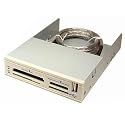 Cables Unlimited USB-1610 USB 2.0 All-in-one 3.5-Inch Internal Card Reader (Beige)