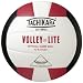 Tachikara Volley-Lite Colored Volleyball - Scarlet/Black/White One Size