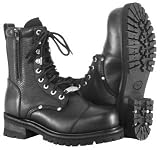 River Road Mens Double Zipper Field Boots Black 11