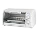 Black & Decker TRO420 4-Slice Toaster Oven, White