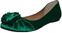 Buffalo Girl Ballerina Satin flach green