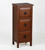 Privilege 24072 3 Drawer Accent Stand - Brown