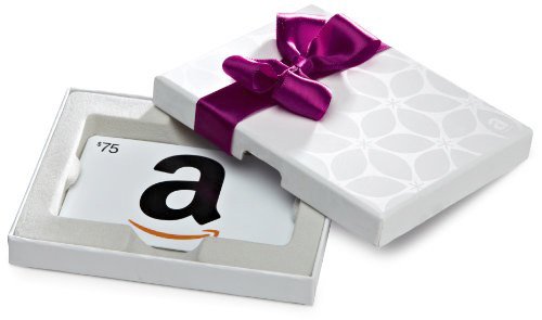 Amazon.com $75 Gift Card in a White Gift Box (Classic White Card Design)