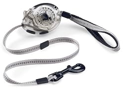 Planet Dog Large Zip Lead, Chrome/Titanium