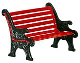Department 56 Red Wrought Iron Park Bench