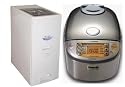 Zojirushi NP-HTC18 Induction Heating 10-Cup Pressure Rice Cooker and Warmer With A " FREE" Sunpentown SC-12 26-Pound Rice Dispenser