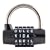 Wordlock PL-028-BK 5-Letter Combination Spanish Language Padlock, Black