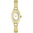 Timex DIAMOND Collection: 2M583 Women's Gold-Tone Oval Case Dress Watch with 8 Genuine Diamonds