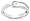 10k White Gold Split-Band Solitaire Diamond Ring (1/10 cttw, H-I Color, I1-I2 Clarity), Size 6