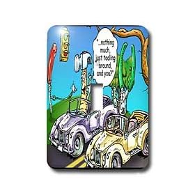 Londons Times Funny Society Cartoons - Tooling Around - Light Switch Covers - single toggle switch
