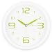 DecoMates Non-Ticking Silent Wall Clock - Fresh Mint (Green Spearmint)