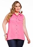 Ashley Stewart Womens Plus Size Sleeveless Pleated Back Blouse