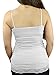Belle Donne Camisole Tops for Women Adjustable Spaghetti Strap Tank Tops Plus Size White Camisoles for Women - White Small