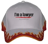 I'm a lawyer Like you could do better Orange Flame Hat / Baseball Cap