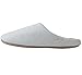 ULTRAIDEAS Unisex Soft Cotton Washable Slip on Stripe Indoor Slippers with Slip-Resistant Suede Sole (M /6-9 B(M) US, Blue)