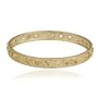 18k Yellow Gold Plated Sterling Silver Citrine Bangle Bracelet