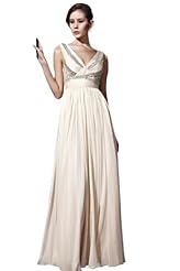 A-line Cocktail Floor Length One Shoulder Sleeveless Beaded Applique Homecoming Dress/Pageant Dress/Prom Dress/Wedding Party Dress 
