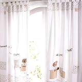 from Izziwotnot Izziwotnot Vincent Tab Top Curtains, 132 x 163 Cm