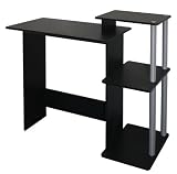 Furinno Efficient Laptop Computer Desk , Black/Grey , 11192 (99797B)