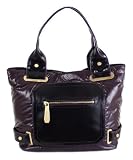 41nSYH73hFL._SL160_ - Maxx New York Garland Medium Tote - Eggplant - celebrity-purses-discount