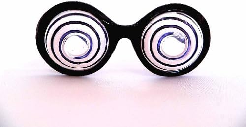 Novelty Eyeglasses - Dizzy Crazy Hypnotic Eyeballs (Black)