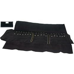 Black Velvet Chain Roll Up 20 Snaps Travel Display