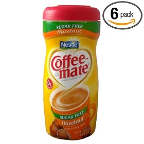 Coffee-Mate Hazelnut Powdered Coffee Creamer, 15-Ounce Packages (Pack of 6)