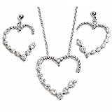 Silver Cubic Zirconia Necklaces, Size: 16 inches