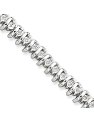 Sterling Silver Diamond Tennis Bracelet