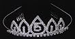 Quinceanera Tiara - Silver Toned - 1 and 3/4in.