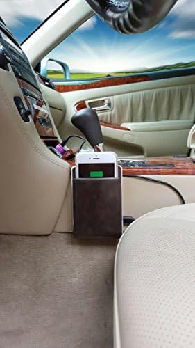 HFORVER(TM) Car Wireless charger holder sticker wireless charger PHONE BAG Qi Wireless Charger Charging Pad for Samsung Galaxy S6 S7 Edge,LG Nexus 6, Qi-Enabled Phones (GRAY)