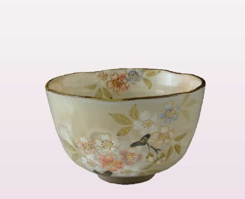 茶道具！ 森俊山 作 「彩さくら・抹茶碗」 京焼 TIS756
