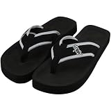 MLB Chicago White Sox Unisex Basic Flip Flops - Black (Medium)
