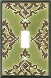 Review All Fired Up!  / LACE Avocado Decorative Light Switchplates, Outlet Covers, Rocker, GFCI Switch plates 1 Toggle