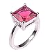 Weina Created Hottest Ruby Silver Filled Filled Fashion Fashion Ring Size 5 6 7 8 9 10 11 12 PR42