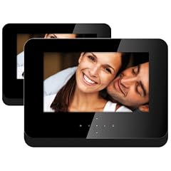 Odys Twin Tragbarer DVD-Player mit Touch-Bedienfeld und zus�tzlichem 17,8 cm (7 Zoll) Bildschirm (USB) schwarz